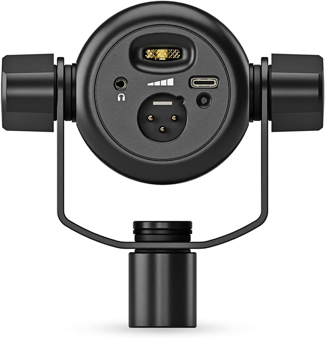 RØDE Podmic USB Sprecher Mikrofon mit XLR und USB-C Anschluss + keepdrum Gelenkarm MS138 Weiss Podmi
