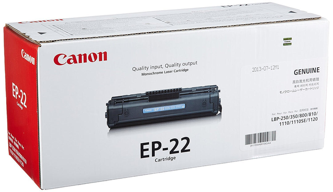 Canon EP-22 1550A003 Tonerkassette Original Schwarz 2500 Seiten Toner
