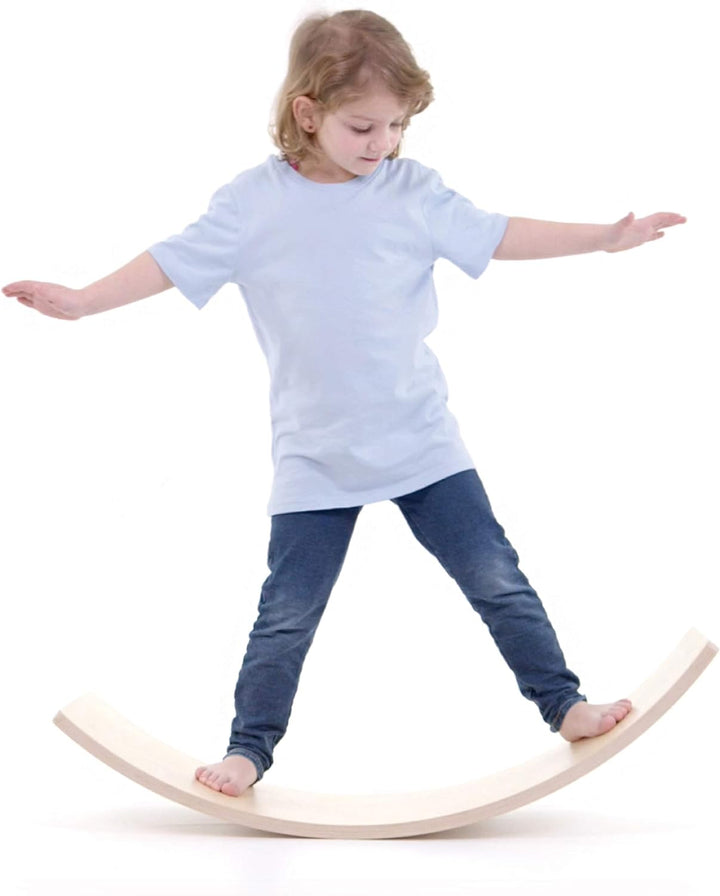 FLIXI Balance Board für Kinder, Erwachsene, Therapeuten aus Holz