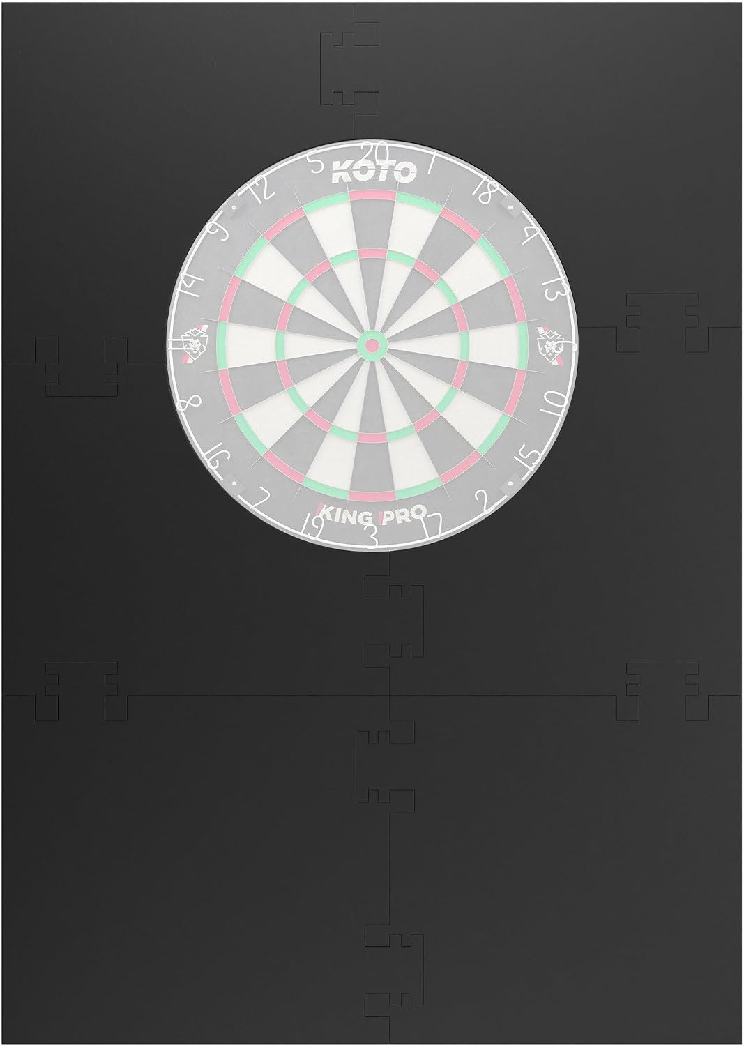 KOTO - 4pcs. Dart Surround, langlebige Dart wandschutz, verhindert Schäden, Eva 6PCS Quadrat Schwarz