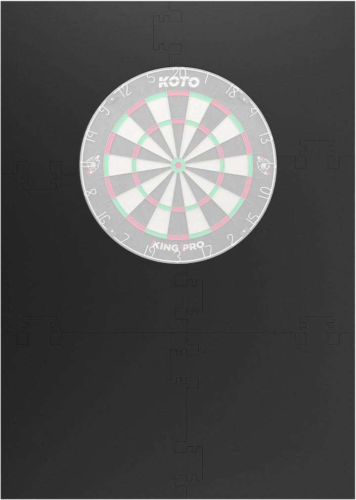 KOTO - 4pcs. Dart Surround, langlebige Dart wandschutz, verhindert Schäden, Eva 6PCS Quadrat Schwarz