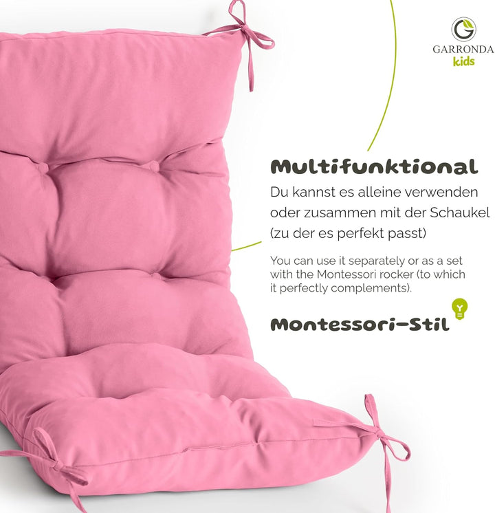Kissen für Kletterbogen Montessori Spielzeug ab 1 Jahr GD-0063 (Rosa Kissen für Kletterbogen), Rosa