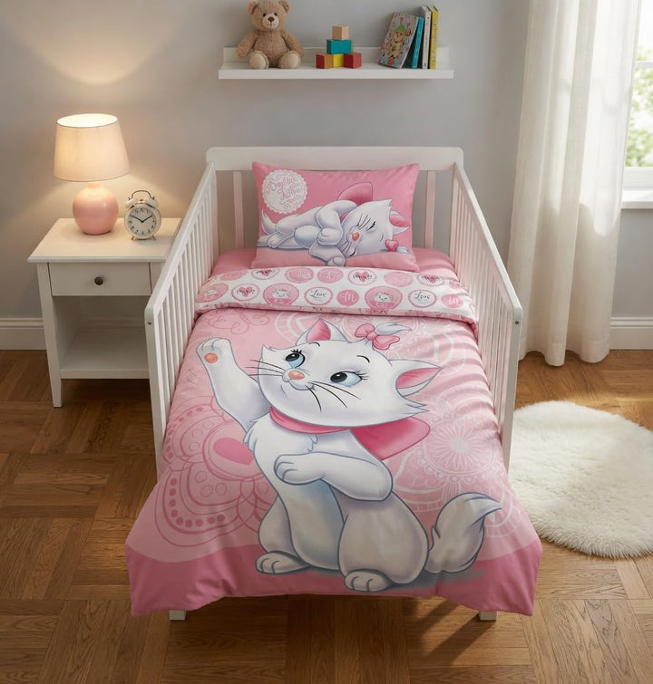 Marie Aristocats Bettwäsche-Set 100x135 + 40x60cm Baby
