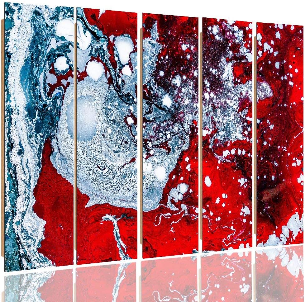 Feeby. Wandbild - 5 Teile - Deko Bilder, gedrucktes Bild, Deco Panel, Foto, Kunstdrucke, 5-Teilig, T