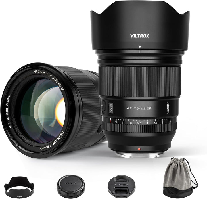 VILTROX 75mm F1.2 Pro APS-C Prime Autofokus Objektive für Fuji X Mount Kamera Objektive Standard Cam