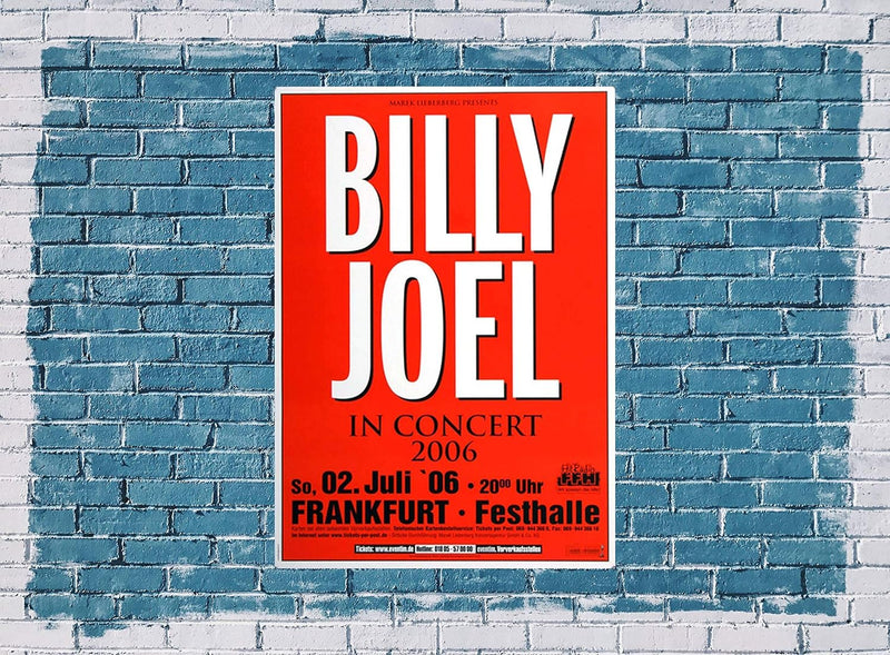 Billy Joel - Gardens, Frankfurt 2006 » Konzertplakat/Premium Poster | Live Konzert Veranstaltung | D