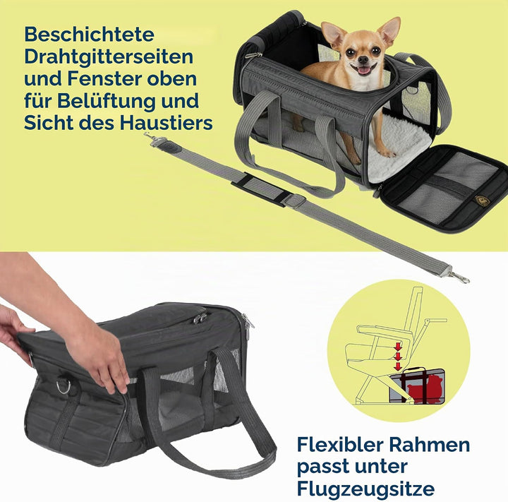 Sherpa Original Deluxe Transportbox für Haustiere, von Fluggesellschaften zugelassen und garantiert