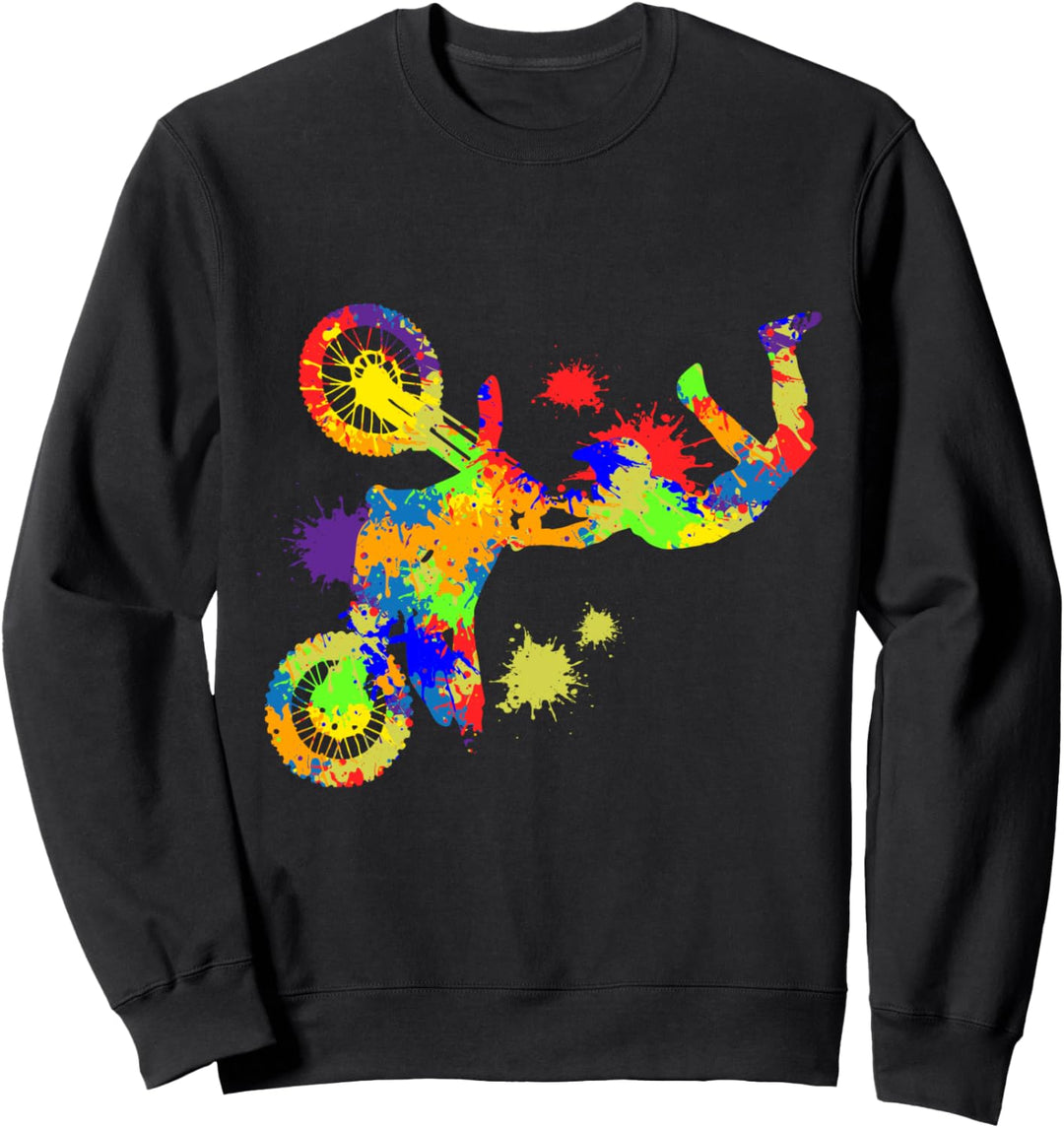 Motocross Enduro Dirt Biker Supermoto Bike Jungen Kinder Sweatshirt
