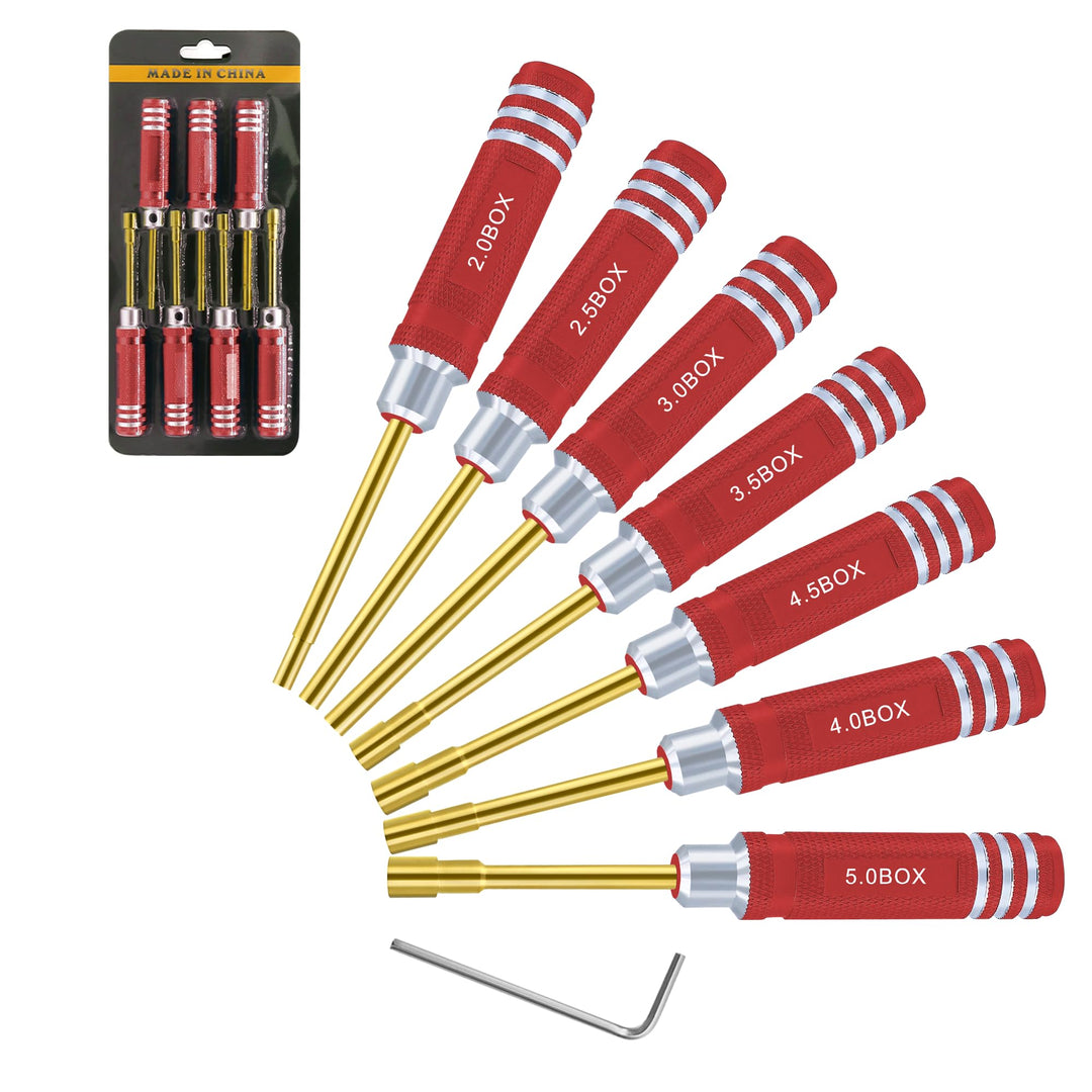 Sechskantmutter Schraubendreher Satz 2.0mm 2.5mm 3.0mm 3.5mm 4.0mm 4.5mm 5.0mm RC Werkzeug Steckschl