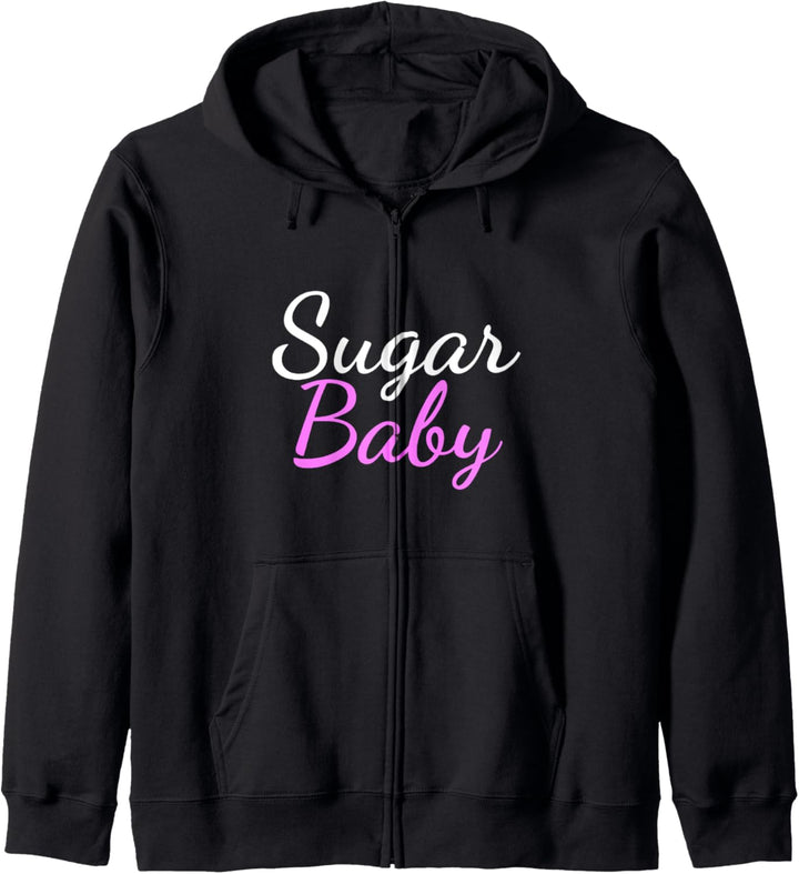 T-Shirt mit der Aufschrift "Sugar Baby" Kapuzenjacke