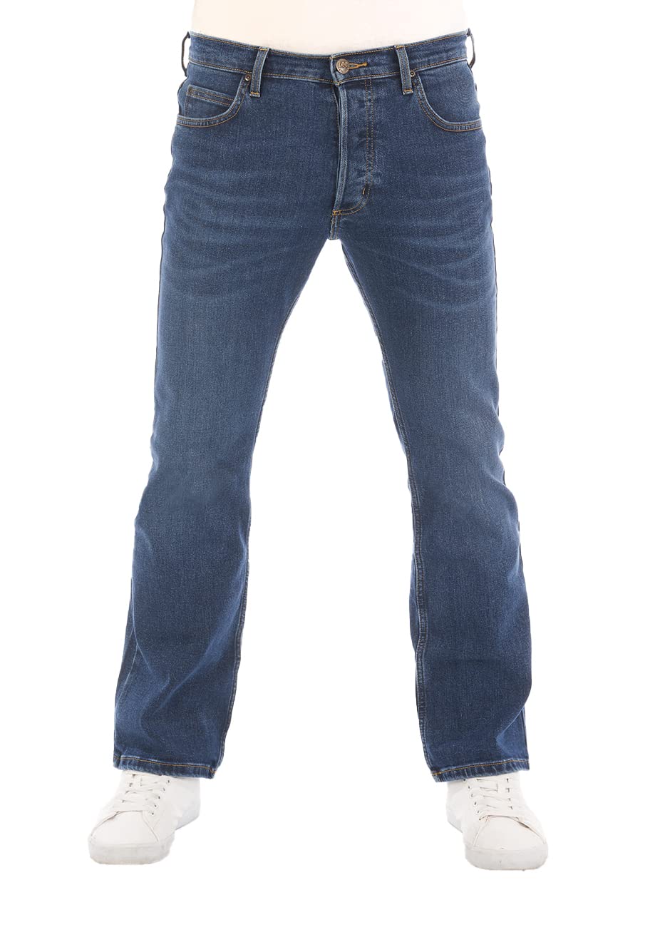 Lee Jeans Herren Stretch Bootcut Denver Jeanshose Hose Denim Blau 32 33 34 36 38 40 42 44 46 30W / 3