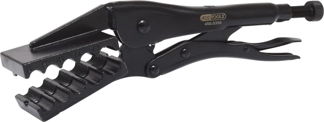 KS Tools 450.0350 Spezial-Klemm-Gripzange, Ø 8 -12mm, Ø 8 -12mm
