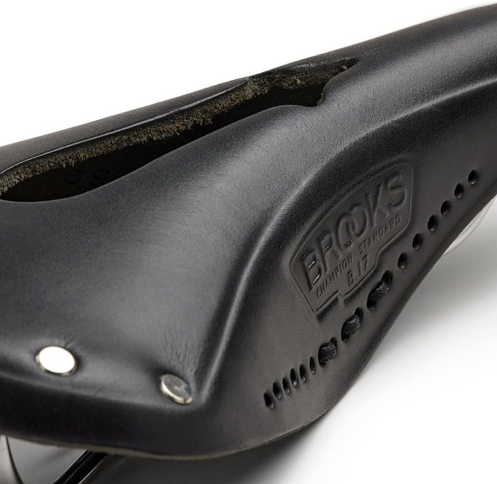 Brooks Saddles Imperial B17 Standard Fahrradsattel mit Loch und Schnürsenkeln (Herren) Schwarz, Schw