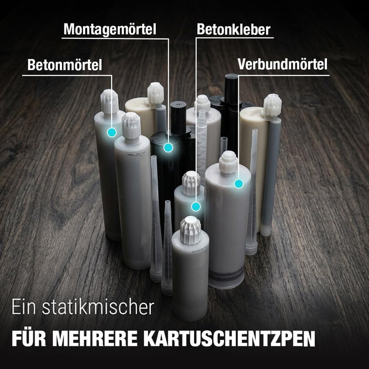 VOOXA Premium Statikmischer für Verbundmörtel, aus Kunststoff, für alle gängigen Injektionsmörtel Ka