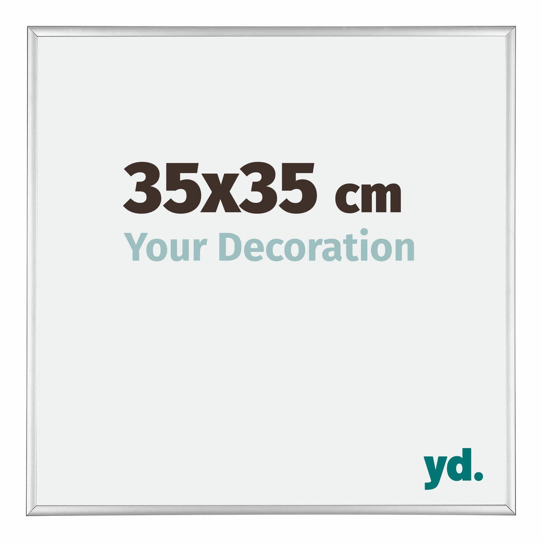 yd. Your Decoration - Bilderrahmen 35x35 cm - Bilderrahmen aus Aluminium mit Acrylglas - Antireflex