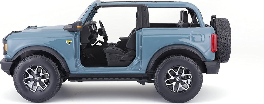 Maisto Ford Bronco Badlands (2020): Modellauto im Massstab 1:18, ohne Türen, Motorhaube und Heckklap