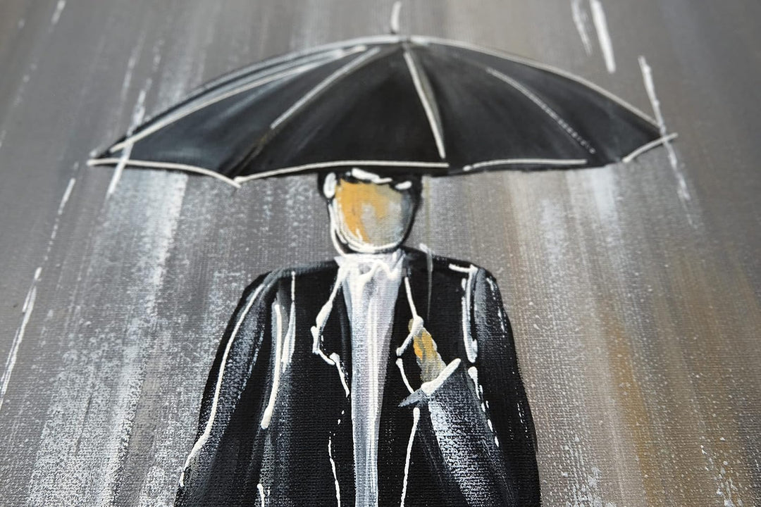 Monica Mirafiori I 100% HANDGEMALT I Gemälde Es Regnet 120x80cm | Gemälde Handgemalt | Acrylgemälde