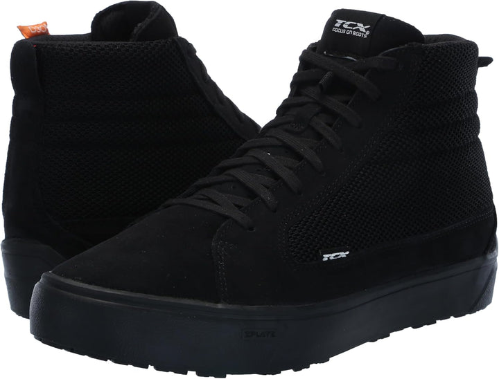 TCX Herren Street 3 Air Motorradstiefel 42 EU Schwarz, 42 EU Schwarz