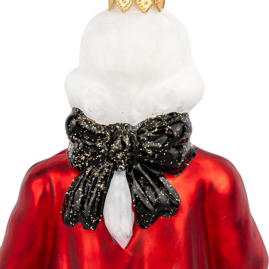 SIKORA Mozart besondere Weihnachtskugel Glas Christbaumschmuck Deko Figur Weihnachten Anhänger Ornam