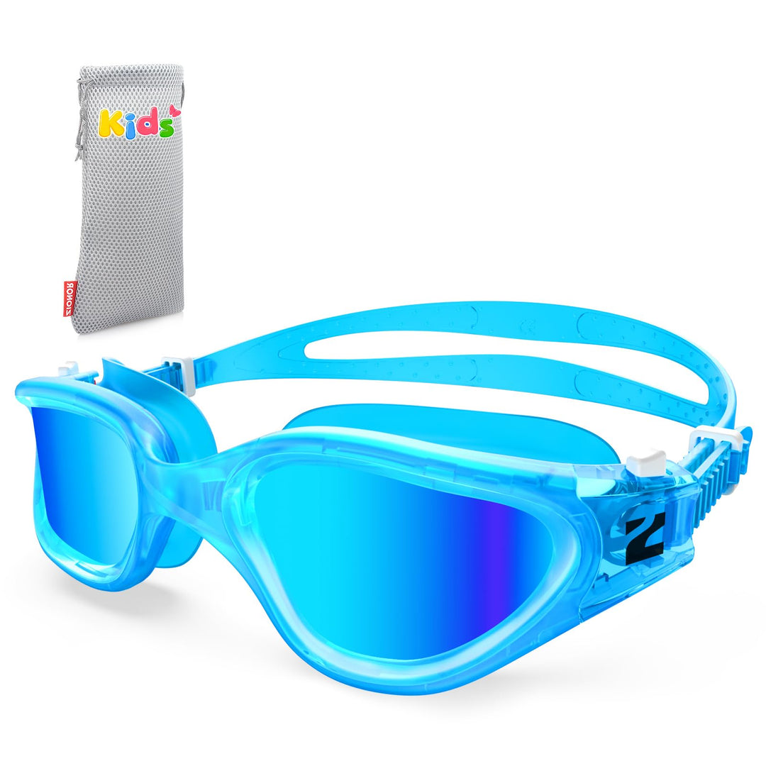 ZIONOR Schwimmbrille Kinder, G1MINI Polarisiert/non Polarisiert Komfortabel Kinder Schwimmbrille, An