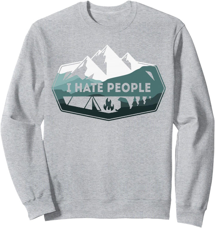 Vintage camping I hate people Sweatshirt
