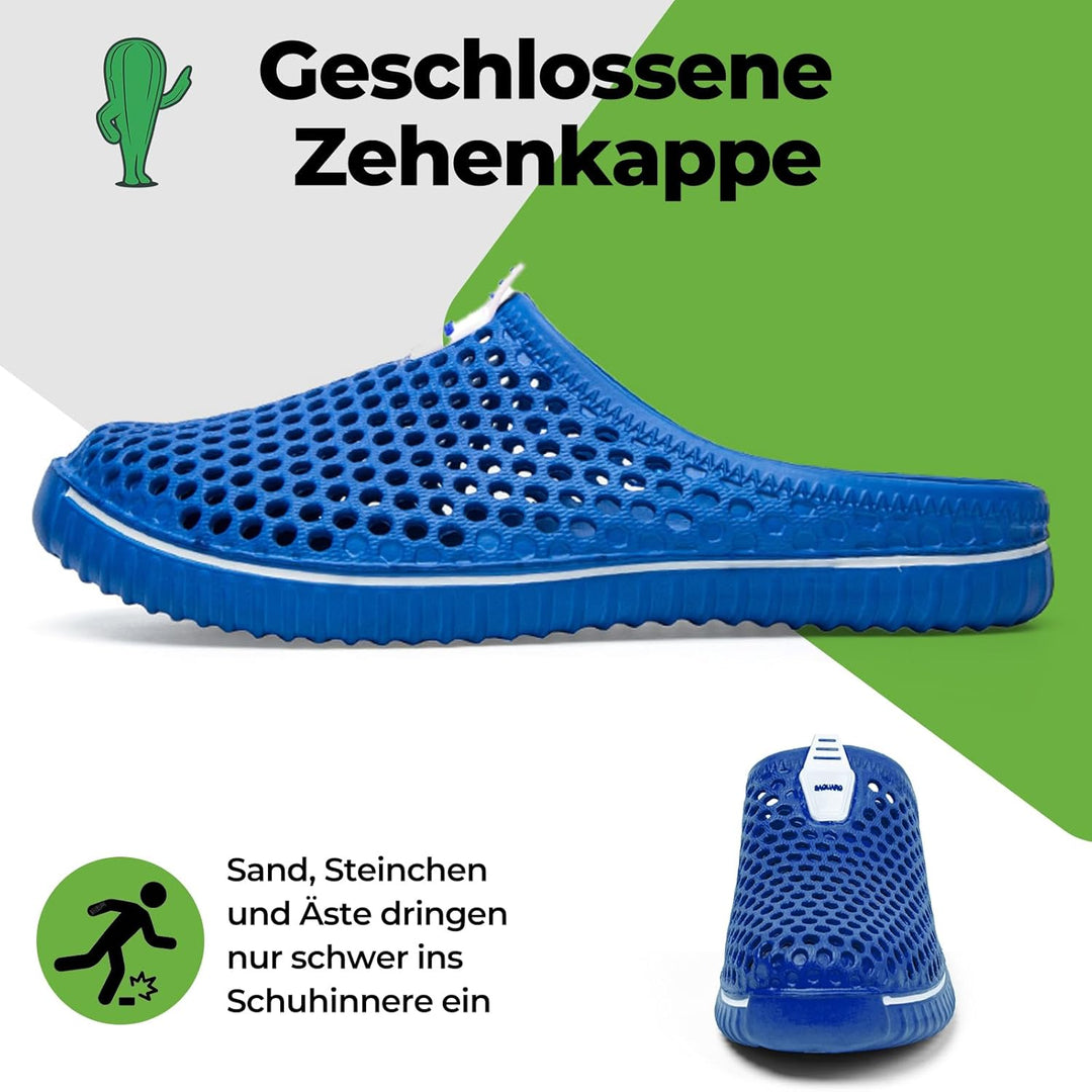 SAGUARO Clogs Pantoletten Herren Damen Sommer Atmungsaktiv Hausschuhe Gartenschuh Beach Slipper Gr.3