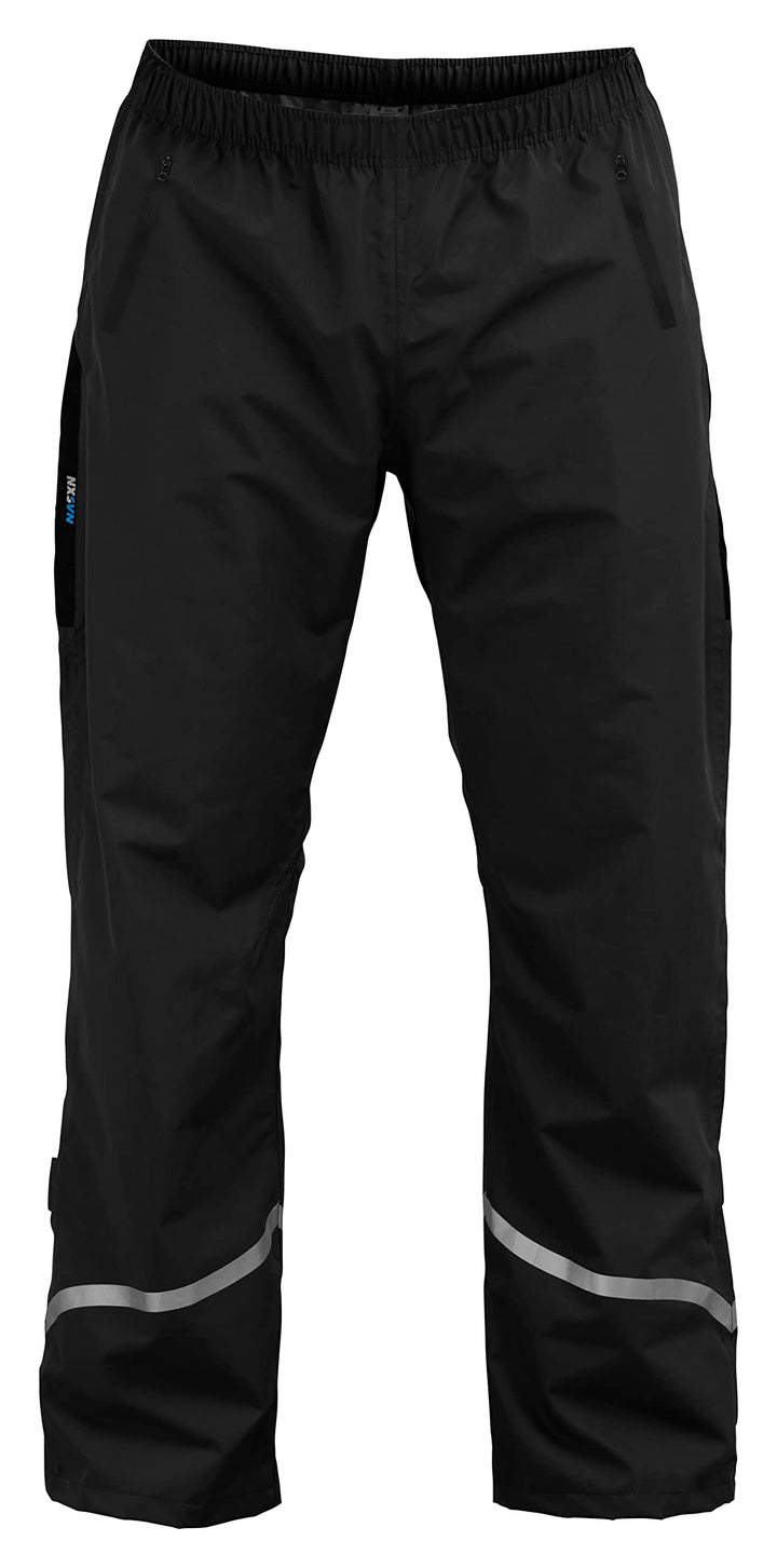 Rubberneck NXSVN Fahrrad Regenhose Atmungsaktiv, Reflektierend mit 3M Reflektoren L Schwarz, L Schwa