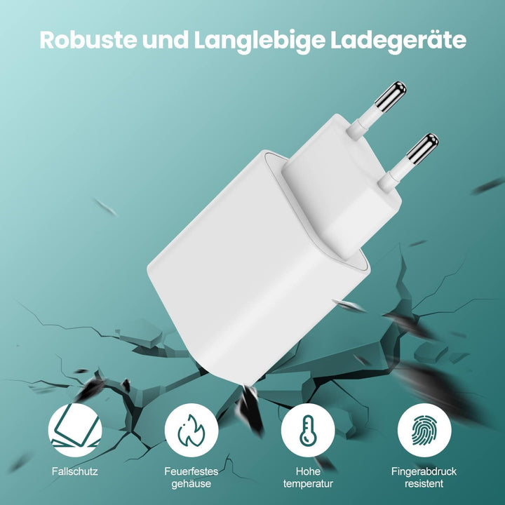 3 in 1 Ladekabel für Apple Watch und iPhone,Original iPhone Kabel USB C 2m mit Ladegerät,Typ C Adapt