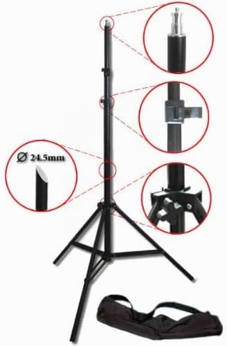 DynaSun Lampenstativ W803 220cm Profi Qualität Stativ für Blitze/Lampen + Tasche, 220 cm