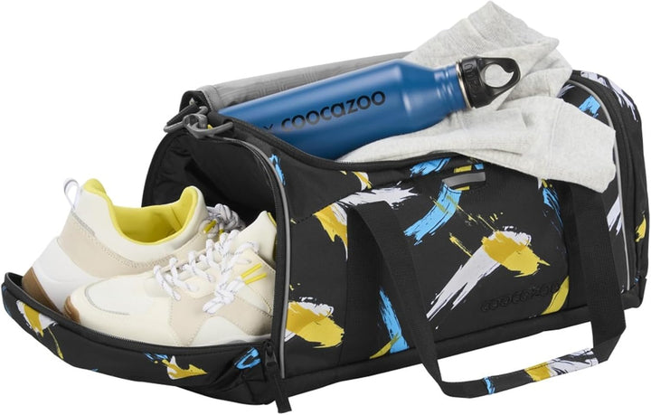 coocazoo Sporttasche, Hauptfach, Nasswäschefach, Seitentasche, Reflektoren, 20 Liter, ab der 3. Klas