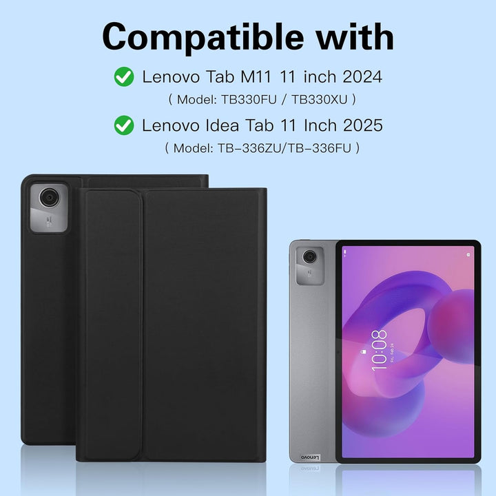 Hülle mit Tastatur für Lenovo Idea Tab 11" 2025 TB-336FU/TB-336ZU, Tastaturs Hülle für Lenovo Idea 1