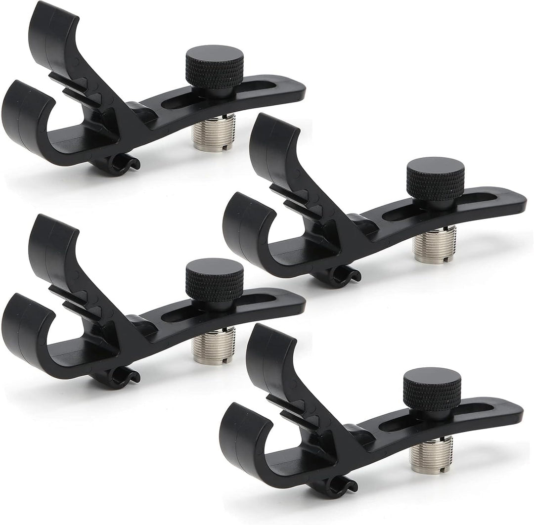Trommel Mikrofon Klemme, 4,6x0,9x1,8 Zoll Universal Verstellbare Mikrofon Stossfester Halterung für