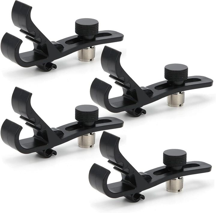 Trommel Mikrofon Klemme, 4,6x0,9x1,8 Zoll Universal Verstellbare Mikrofon Stossfester Halterung für