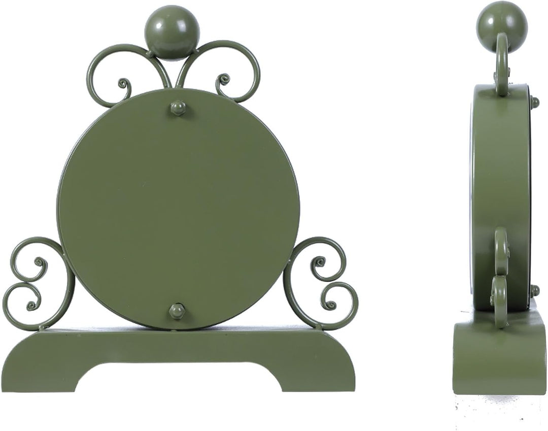 Retro Tischuhr Klassische Vintage Roman Stil Schreibtischuhr Silent Ohne Ticken für Wohnzimmer Schla