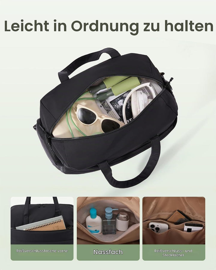 LOVEVOOK Sporttasche Reisetasche Klein Damen, Leichte Puffer Weekender Travel Bag Kliniktasche Gebur