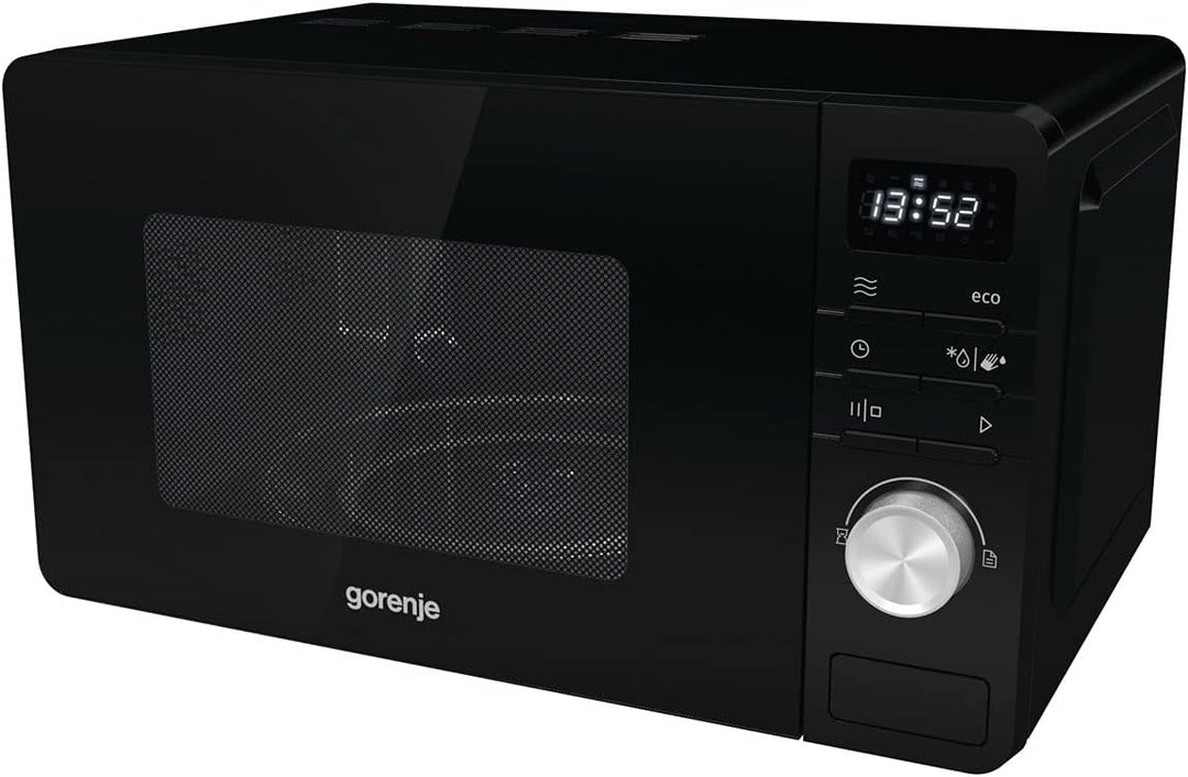 Gorenje MO 20 A3B Mikrowelle, SmartDisplay Funktion, 20 Liter - 800 Watt - Schwarz