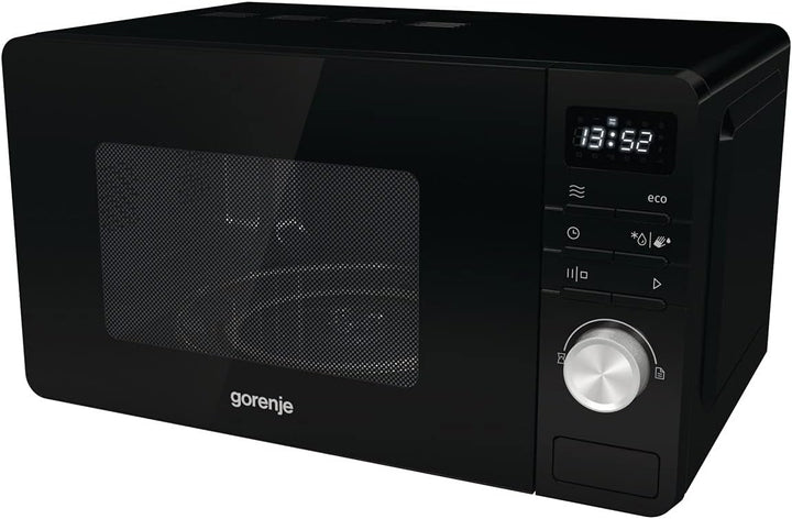 Gorenje MO 20 A3B Mikrowelle, SmartDisplay Funktion, 20 Liter - 800 Watt - Schwarz