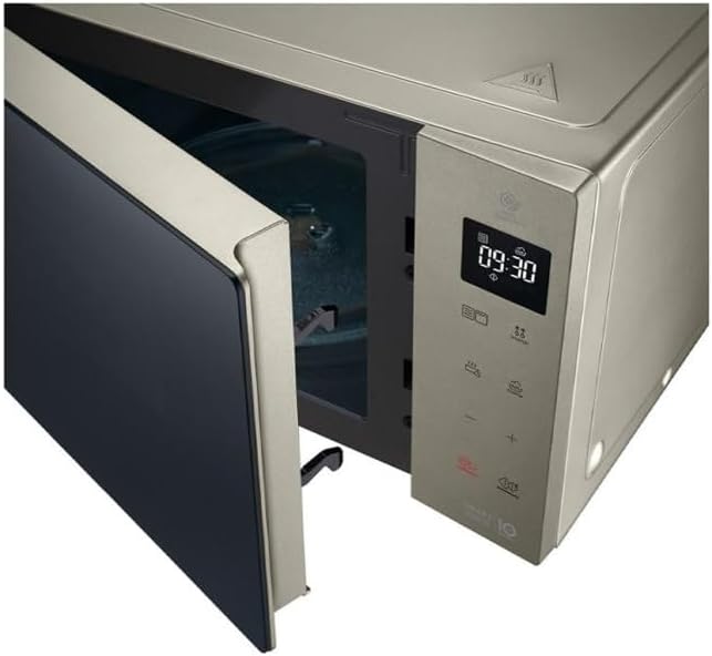 LG Electronics MH6535NBS Mikrowelle mit Grill | Smart Inverter Technologie | 1000 W | 25 L | 32 Auto