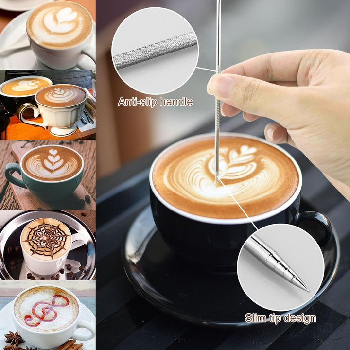 Milchkännchen, 900 ml, Edelstahl, Silber, Modern, Schablonierte Graduierung, Perfekt für Barista, Ca