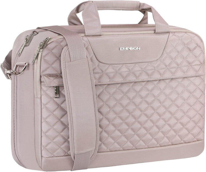 EMPSIGN Laptop Tasche 17 Zoll Laptoptasche Damen, Wasserdicht Erweiterbare Bussiness Aktentasche Not
