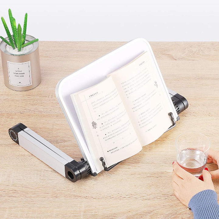 Silvotek Buchstaender - Winkel einstellbar leseständer höhenverstellbar, Kochbuchhalter mit Aluminiu