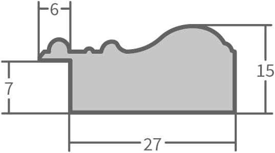 WANDStyle Bilderrahmen Antik 40x60cm I Farbe: Gold I Holzbilderrahmen I Fotorahmen I Goldener Barock