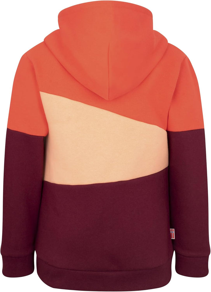 Trollkids Kids Alesund Sweater 128 Redwood/Dahlia, 128 Redwood/Dahlia