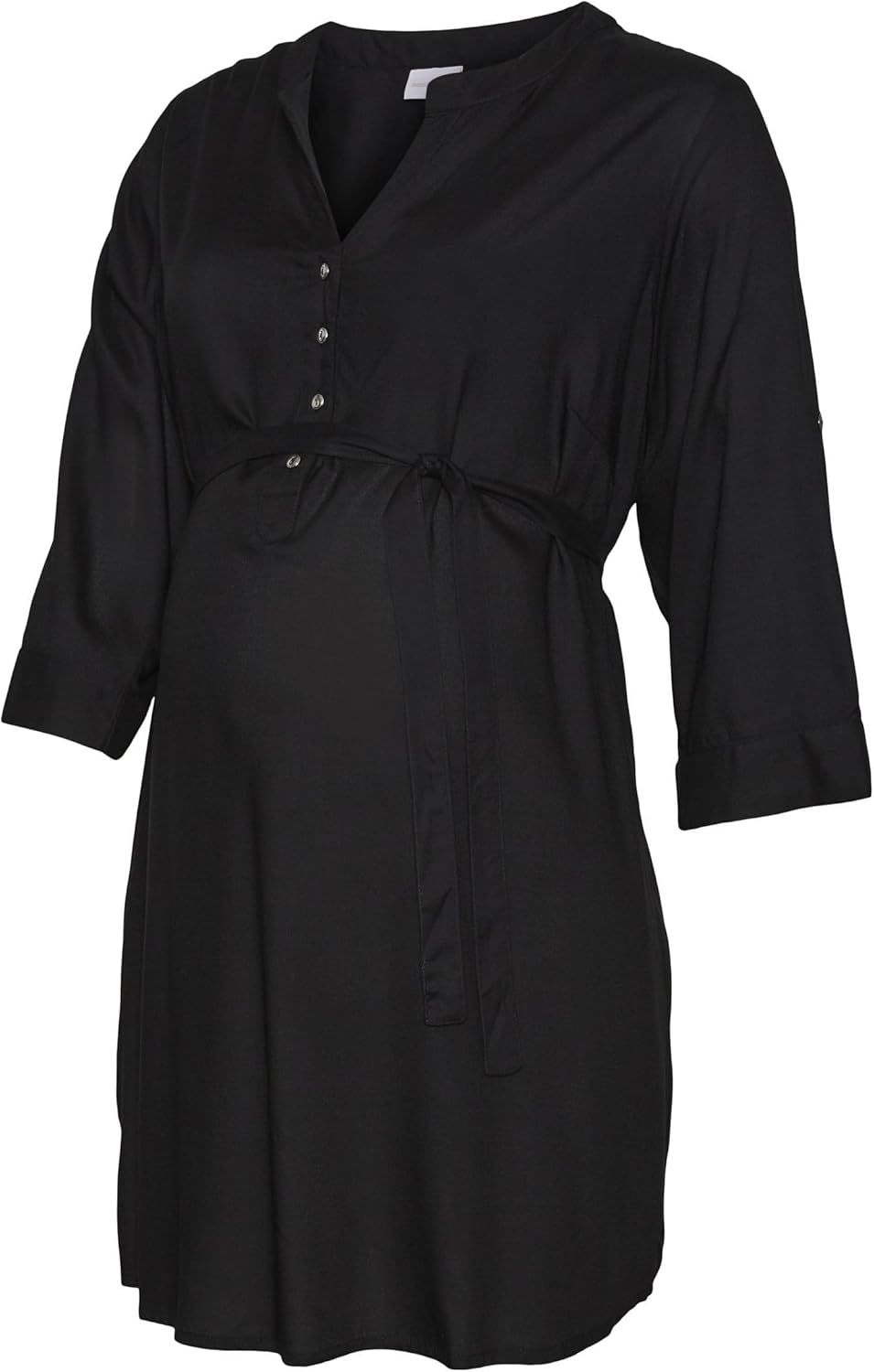 MAMALICIOUS Damen Tunika L Schwarz, L Schwarz