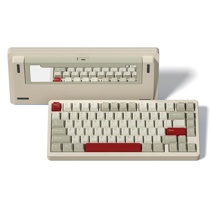 LQXQ SK75 75% Aluminium Wireless Mechanical Tastatur ANSI US, Pre-lubed POM Switches RGB Creamy Gami