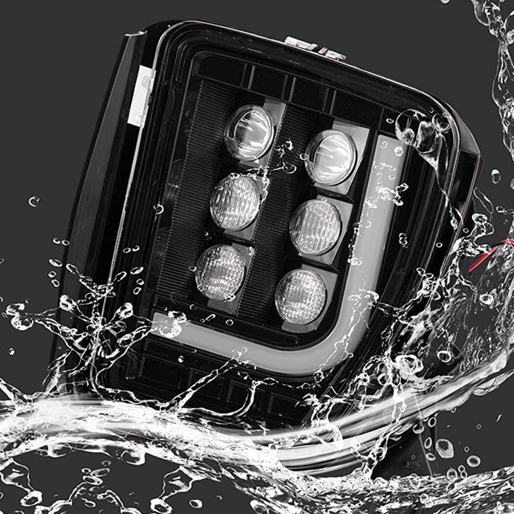 WPFC Auto-Frontstossstange Nebelscheinwerfer Montage Mit Hellen LED DRL LED Nebel-Treibendes Licht F