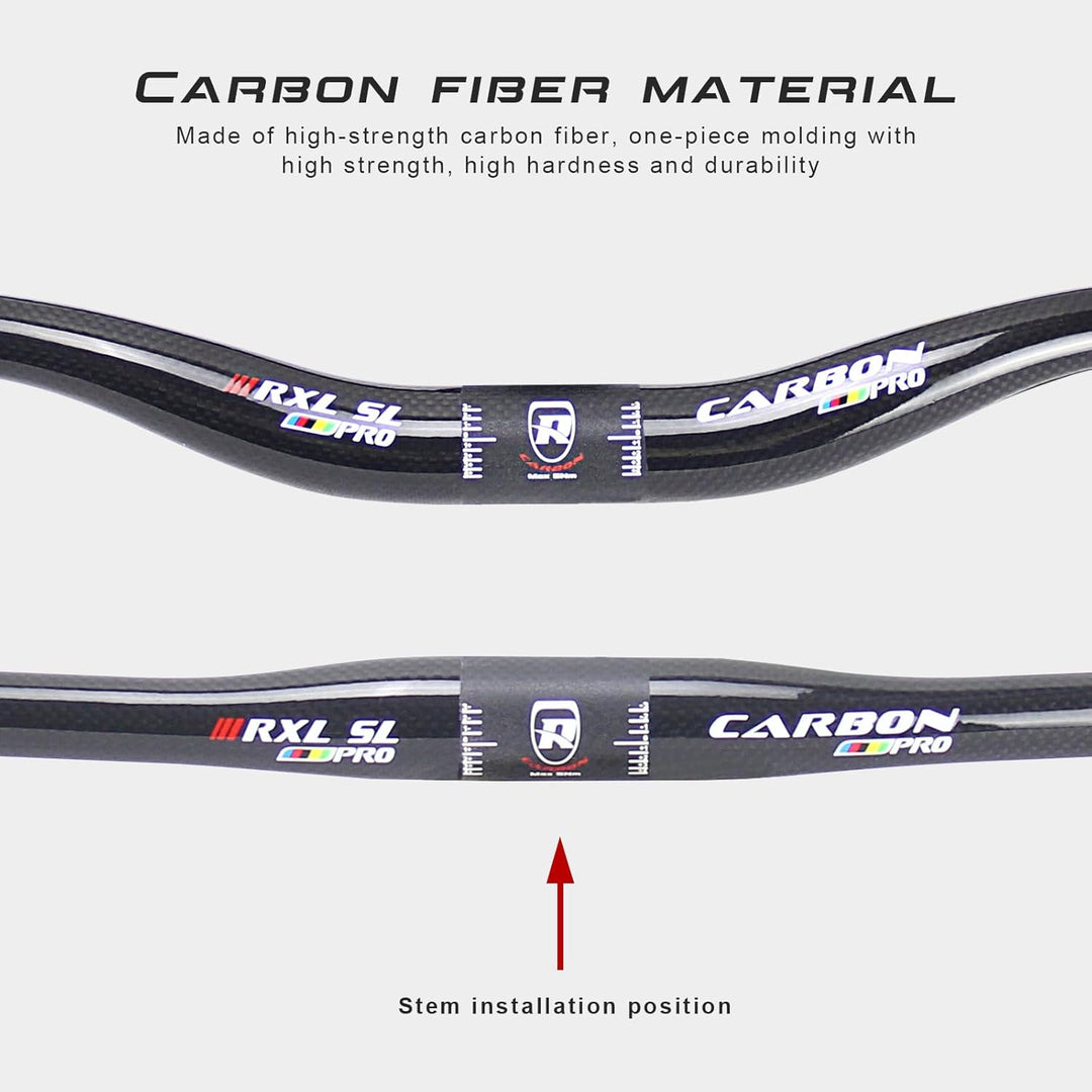 mountainbike riser lenker carbon 31,8, RXL SL downhill mtb lenker carbon 3K glänzend 740mm 3K Glänze