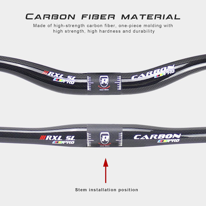 mountainbike riser lenker carbon 31,8, RXL SL downhill mtb lenker carbon 3K glänzend 740mm 3K Glänze