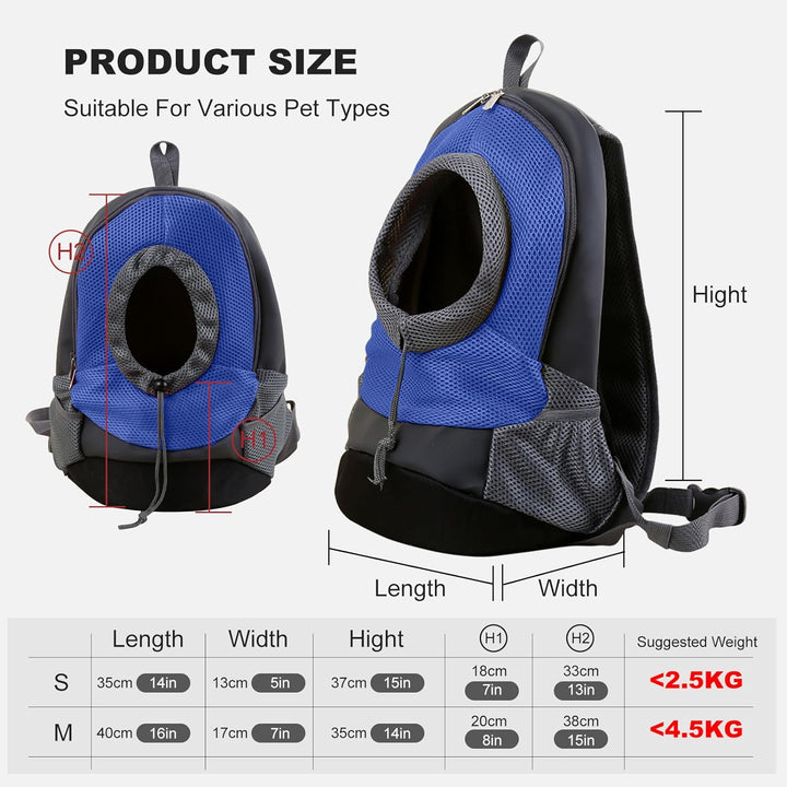 PETCUTE Rucksack für Hunde hunderucksack für kleine Hunde Hunde Transport Tragetasche Haustier Rucks