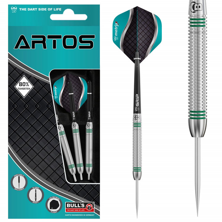 Artos Steel Dart, der Pro-Dart ohne viel Schnik-Schnak. Dartset mit 3 Dartpfeile aus 80 % Tungsten (